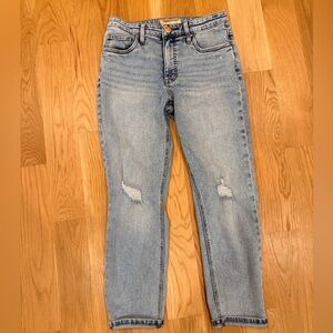 KUT from the Kloth Rachael Fab Ab Ripped High Waist Mom Jeans Size 4